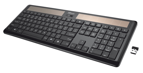 Trust 18436 keyboard RF Wireless Turkish Black
