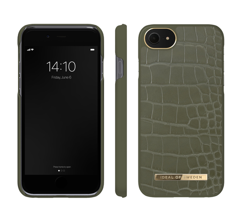 iDeal of Sweden Atelier Case iPhone 8/7/6/6S/SE Khaki Croco – image 2