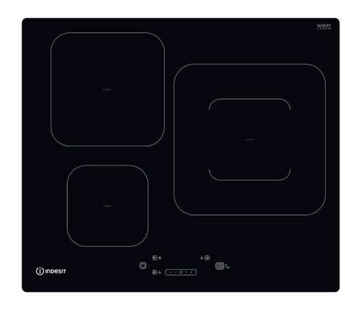 Indesit IS 33Q60 NE Черный Встроенный 59 cm Плита с зонами индукции 3 зона(ы)
