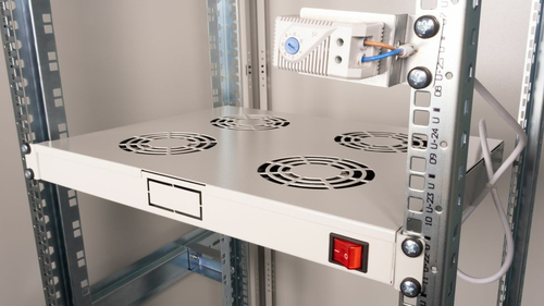 Equip Lüftermodul 19" voor Serverschränke, 4xLüfter RAL7035, afbeelding 3