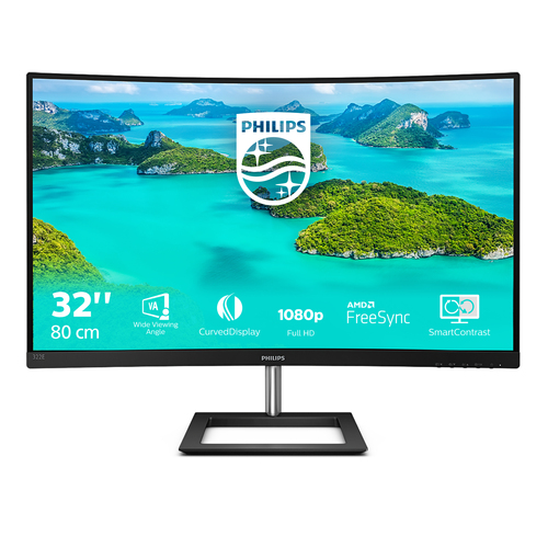 Philips 322E1C/00 31.5" HD VA FreeSync 75Hz Curved Monitor - Full HD, 4ms, Cable Management - image 2