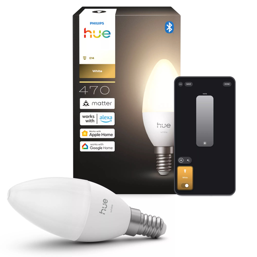 Philips Hue B39 Candle - E14 bulb - White - 1-pack – Foto 3 von 3
