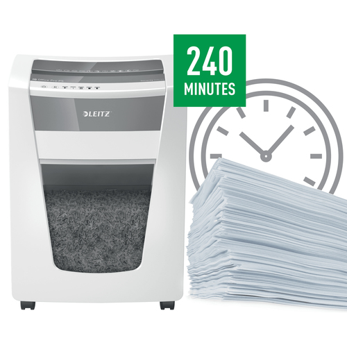 Leitz IQ Office Pro P5 Papierversnipperaar Cross cut 2 x 15 mm 30 l Aantal bladen (max.): 15 vellen Veiligheidsniveau 5 Ook geschikt voor Nietjes, Paperclips – Foto 7 van 11