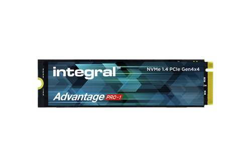 Integral 2TB - 2000GB SSD M.2 2280 NVME 1.4 PCIe Gen4 x4 R-7200MB/s W-6850MB/s IOPS R-1000K W-1000K TLC TBW 1400 ADVANTAGE PRO-1
