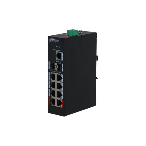 Dahua Technology PoE DH-PFS3211-8GT-120 network switch Unmanaged Gigabit Ethernet (10/100/1000) Power over Ethernet (PoE) Black