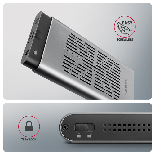 Axagon EEM2-20GD USB-C 20Gbps Dual M.2 NVMe SSD CLONE MASTER Enclosure – image 9
