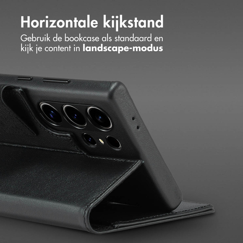 Accezz Leather Bookcase 2-in-1 met MagSafe Samsung Galaxy S24 Ultra - Onyx Black, afbeelding 9
