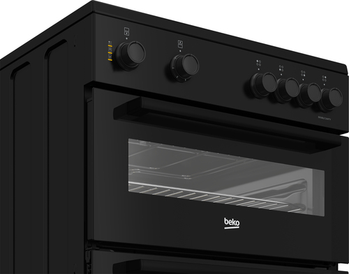 Beko AeroPerfect™ FTC6701K 60cm Wide Single Oven Electric Cooker with Ceramic Hob - Black - A Rated, Black - image 2