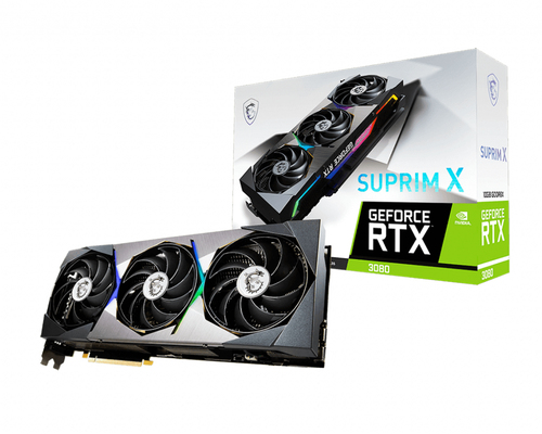 MSI SUPRIM RTX 3080 X 10G LHR видеокарта NVIDIA GeForce RTX 3080 10 GB GDDR6X