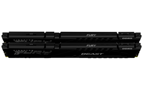 Kingston Technology FURY Beast 32GB 5200MT/s DDR5 CL40 DIMM (Kit of 2) Black. Component for: PC, Internal memory: 32 GB, M