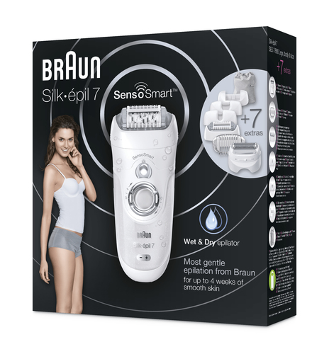 Braun Silk-épil 7 81646953 epilator 40 tweezers Silver, White – image 2