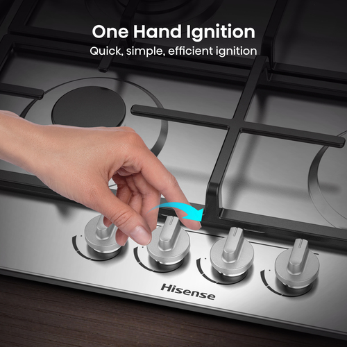 Hisense GM643XHC hob Stainless steel Built-in – image 4