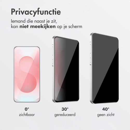 Accezz Gehard Glas Privacy Screenprotector + Applicator - Screenprotector, afbeelding 2