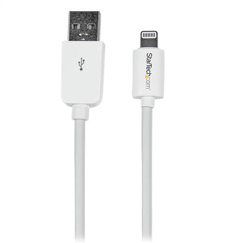 USBLT15CMW StarTechcom Cable 15cm Lightning 8 Pin a USB A 20 para Apple iPod iPhone iPad - Blanco - Cable Lightning - Lightning macho a USB macho - 15 cm - doble blindado - blanco - para P/N USB2PCARBK USB2PCARBKS USBLT2PCARW USBUB2PCARB