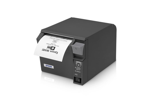 C31C637786 Epson TM T70-i - Impresora de recibos - línea térmica - rollo 8 cm - 203 x 203 ppp - hasta 170 mm/segundo - USB LAN - gris oscuro