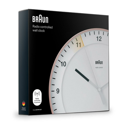 Braun BC17PW-DCF reloj de mesa o pared Reloj analógico Alrededor Rosa
