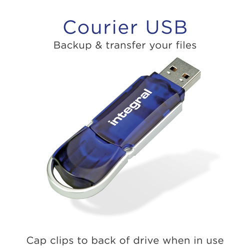 Integral 32GB 3PK USB2.0 DRIVE COURIER BLUE ETAIL – image 3