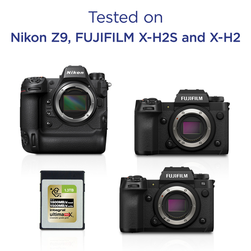 Integral 1.3TB - 1300GB CFEXPRESS MEMORY CARD 2.0 TYPE B UP TO R-1800 W-1500 MBS SUSTAINED WRITE - 1500MBS CINEMATIC GOLD 12K 0-70C pSLC TBW 28000 – image 5