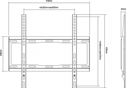 Equip 650310 - TV beugel, afbeelding 2