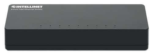 INTELLINET Desktop 8-Port Fast Ethernet Switch zwart, afbeelding 3