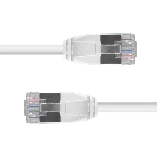 Lindy 3m Cat.6A U/FTP Ultra Slim Network Cable, Grey, afbeelding 5
