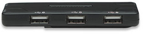 Manhattan 161169 interface hub 480 Mbit/s Black