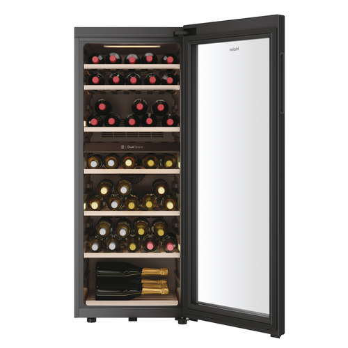 Haier Wine Bank 50 Series 7 HWS78TGDFH1SW Compressor wine cooler Freestanding Black 77 bottle(s) – image 3