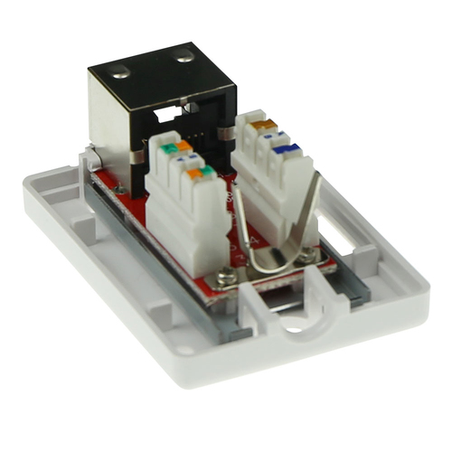 ACT Modulair opbouwdoos shielded 1-voudig CAT6A, afbeelding 5