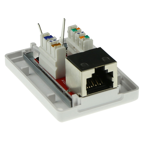 ACT Modulair opbouwdoos shielded 1-voudig CAT6A, afbeelding 4