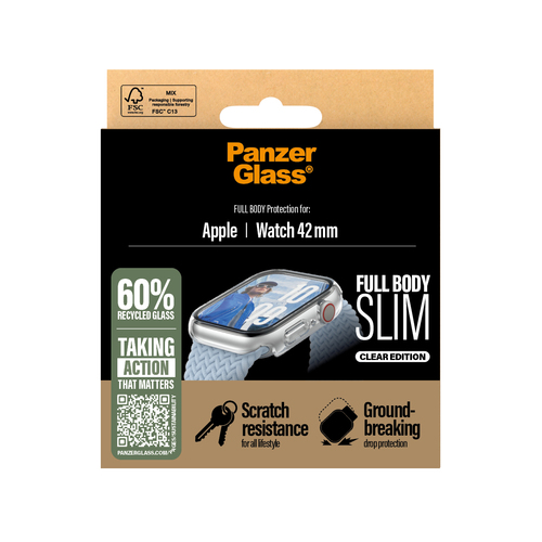 PanzerGlass Full Body Apple Watch 42 mm Displayschutz Transparent – Foto 3 von 4