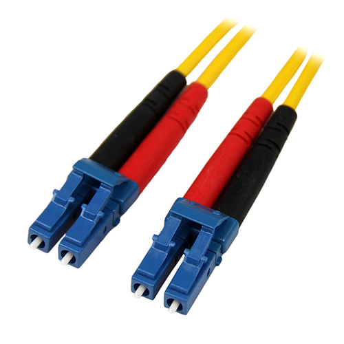 CABLE DE RED 1M MONOMODO DUPLEX FIBRA OPTICA LC LC 9/125 . UPC 0065030853019 - SMFIBLCLC1