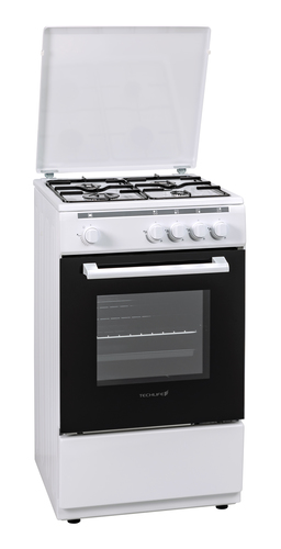 Techlife TLCK55FGB cooker Freestanding cooker Gas White