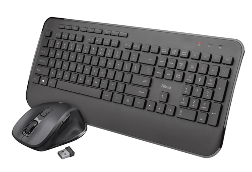 Trust Mezza keyboard Mouse included Office RF Wireless QWERTY English Black
