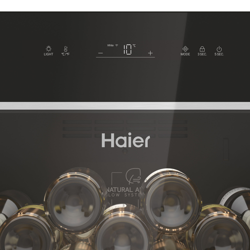 Haier Wine Bank 60 Series 5 HWS247GGU1 Compressor wine cooler Freestanding Black 247 bottle(s) – image 7