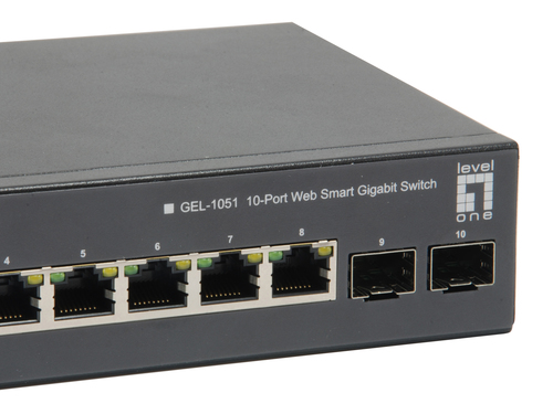 LevelOne 10-Port Web Smart Gigabit PoE Switch, 8 PoE Outputs, 2 x Gigabit SFP – image 5