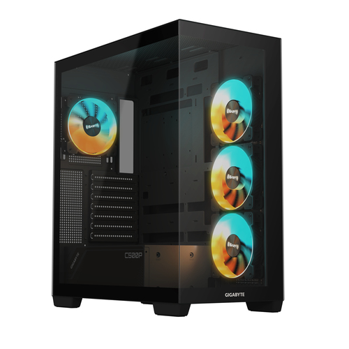 Gigabyte C500 Panoramic Stealth Tempered Glass Case - Black - image 1