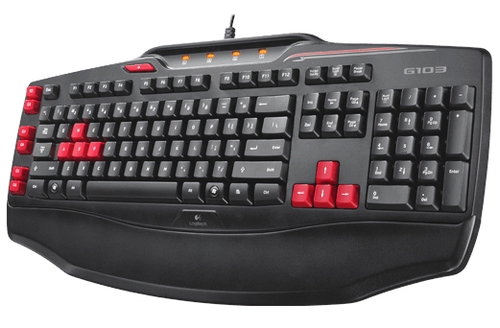 Logitech G103 keyboard Black Keyboards (920-004478)