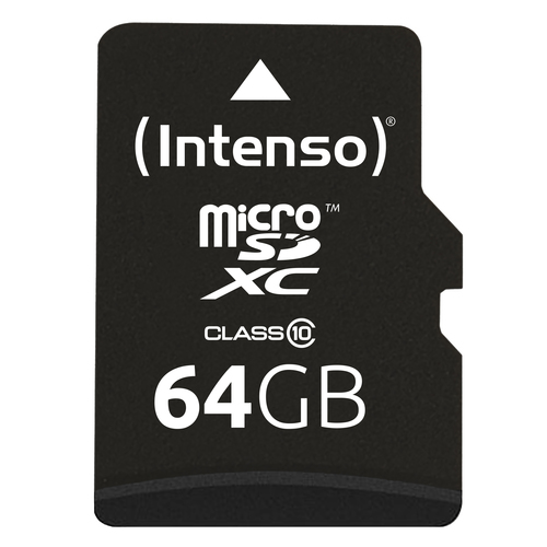 Intenso High Performance microSDXC-kaart 64 GB Class 10 Incl. SD-adapter – Foto 3 van 5