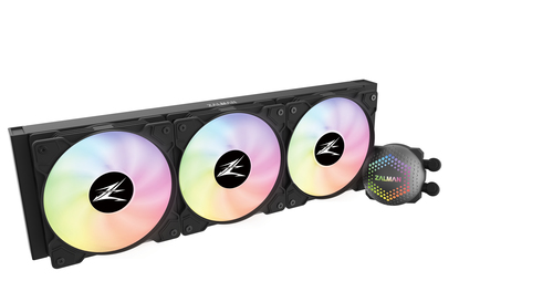 Zalman ALPHA36 Black CPU Liquid Cooler 360mm Radiator 3 x 120 mm Fan ARGB pump Dual Процессор All-in-one liquid cooler 12 cm Черный