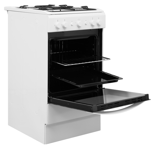 Indesit IS5G1KMW/U cooker Freestanding cooker Gas Black, White – image 4