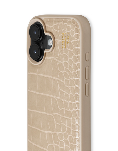 iDeal of Sweden Vegan Leather Case MagSafe iPhone 16 Warm Beige Croco – image 2