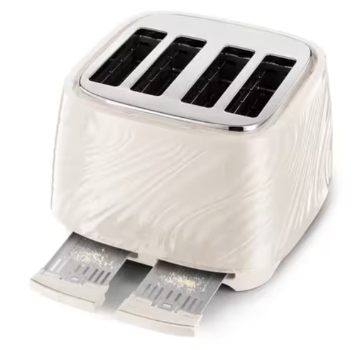 Delonghi De'Longhi Ballerina Seta CTDS4003.CR 4 Slice Toaster - Cream - image 2