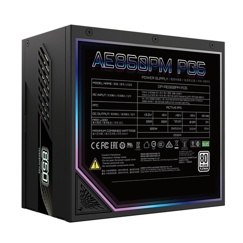 Gigabyte PSU GP-AE850PM PG5 2.0, afbeelding 3