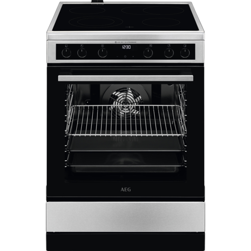 AEG CCB6648ABM cooker Freestanding cooker Electric Ceramic hob Stainless steel