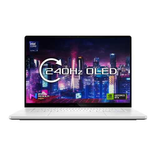 ASUS ROG Zephyrus G16 GU605MV-QR138W Intel Core Ultra 9 185H Ноутбук 40,6 cm (16") WQXGA 32 GB LPDDR5x-SDRAM 1 TB Твердотельный накопитель (SSD) NVIDIA GeForce RTX 4060 Wi-Fi 6E (802.11ax) Windows 11 Home Белый