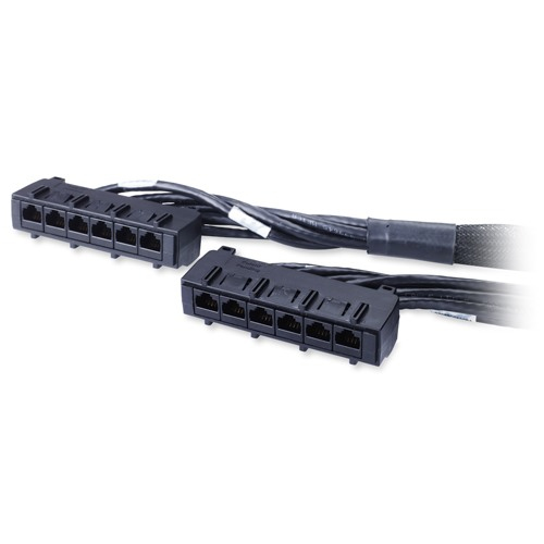 APC DDC Cat 6 UTP CMR 6XRJ-45 Black 3.3m
