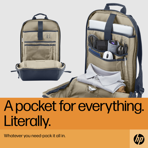 HP Travel 18 Liter 15.6 Blue Night Laptop Backpack – image 5