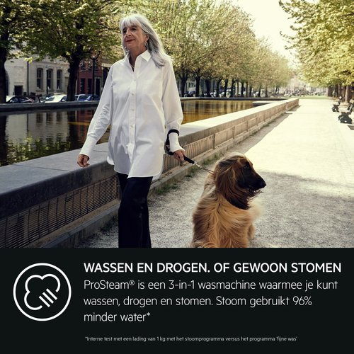 AEG LWR739X64 7000 serie ProSteam Was-droogcombinatie Wit, afbeelding 8