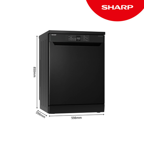 Sharp QW-NA1FF47D3M2-EN dishwasher 13 place settings – image 2