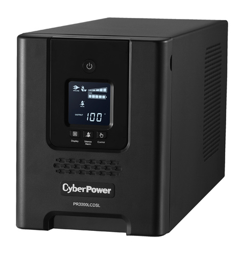 PR3000LCDSL UPS de 3000 VA/2700 W Topología Línea Interactiva Entrada 120 Vca NEMA L530P Onda Senoidal Pura Tipo Mini Torre Con 6 Tomas NEMA 520R y 1 NEMA L530R PR3000LCDSL